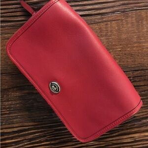 Coach Red Leather Crossbody